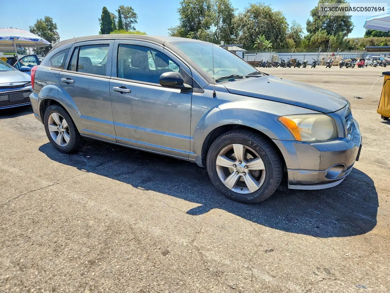 2012 Dodge Caliber Sxt VIN: 1C3CDWDA5CD507694 Lot: 62347596