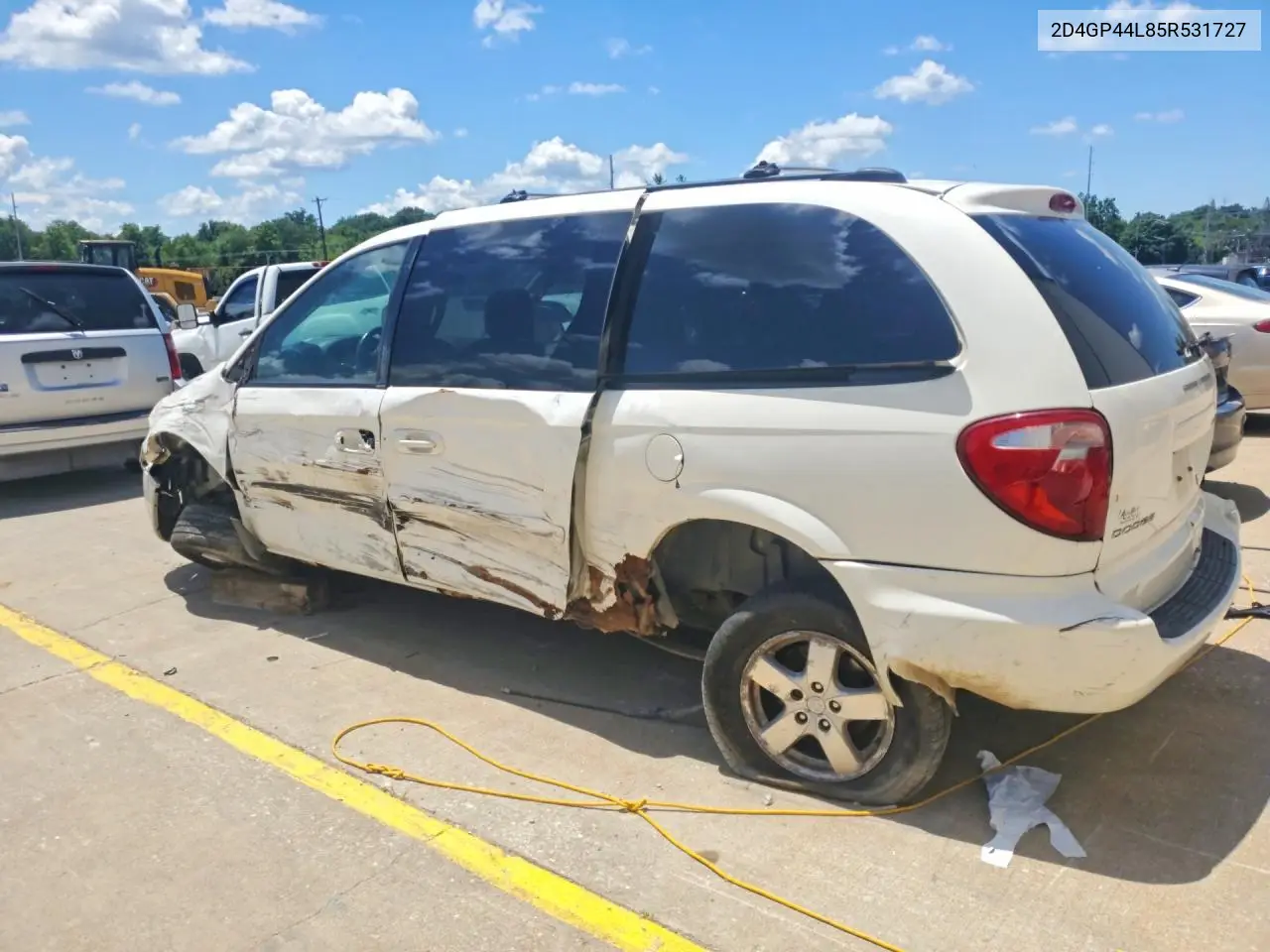 2005 Dodge Grand Caravan Sxt VIN: 2D4GP44L85R531727 Lot: 57264436