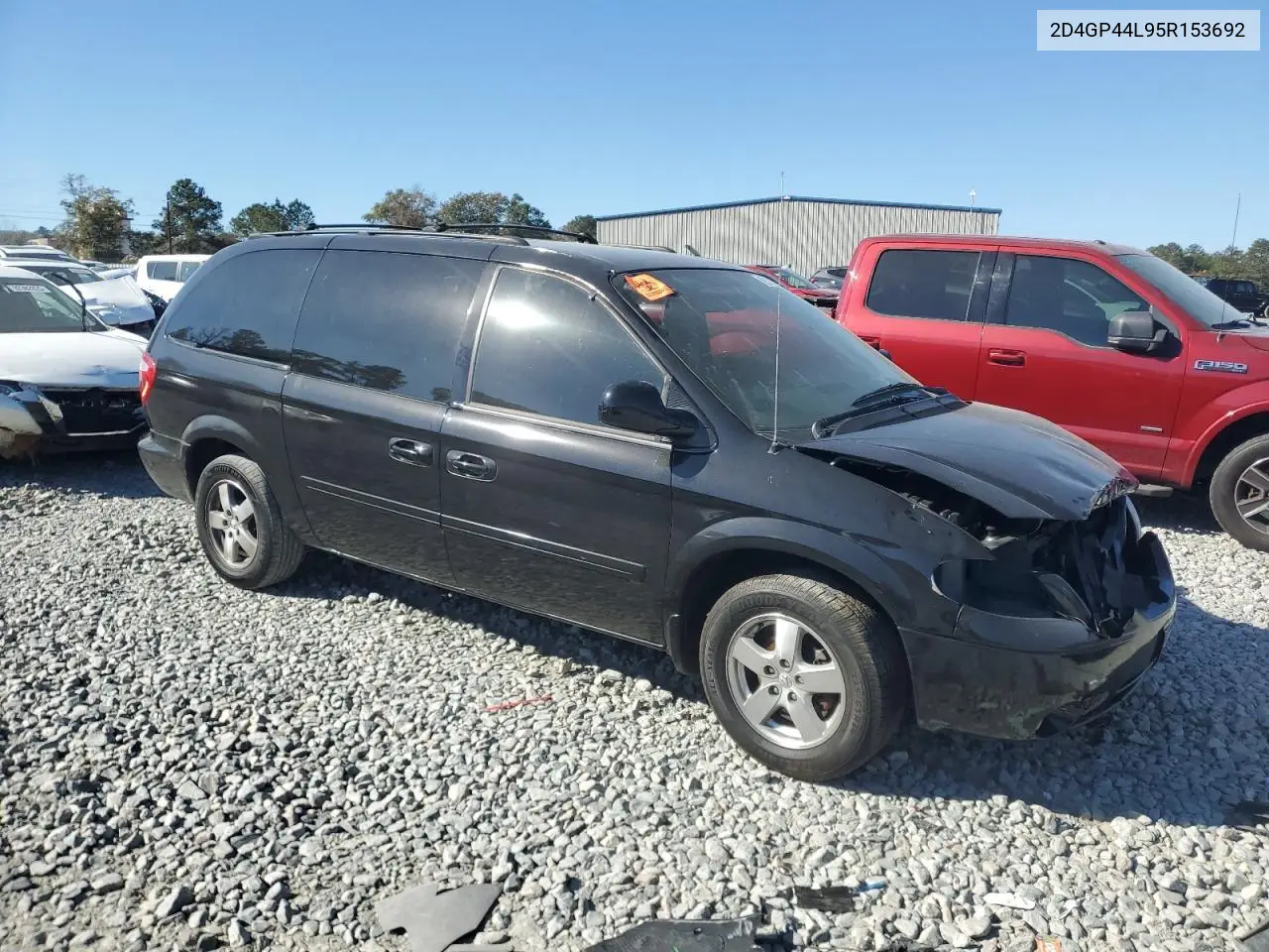 2D4GP44L95R153692 2005 Dodge Grand Caravan Sxt