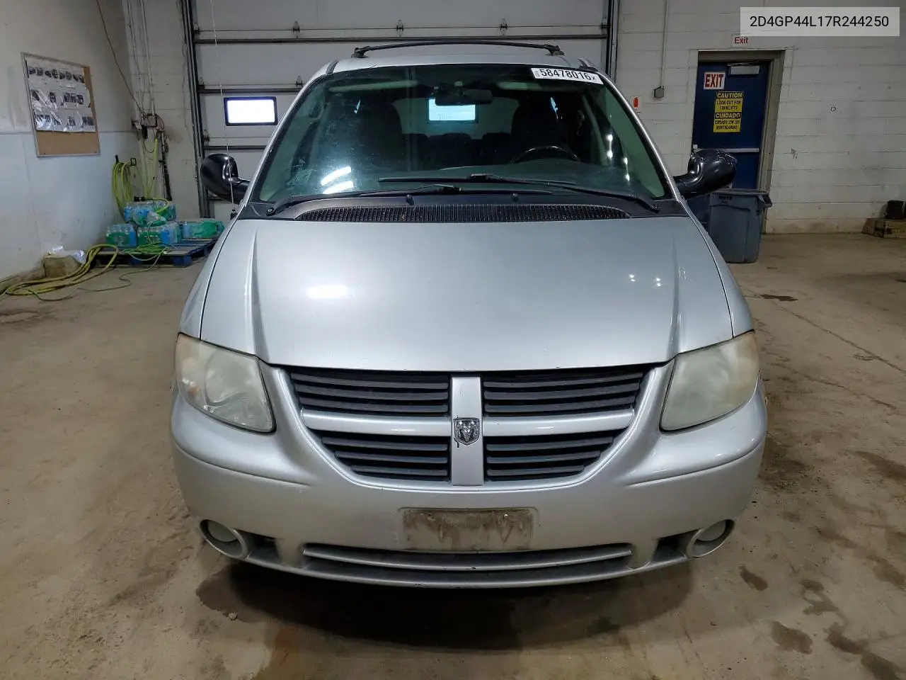 2007 Dodge Grand Caravan Sxt VIN: 2D4GP44L17R244250 Lot: 58478016