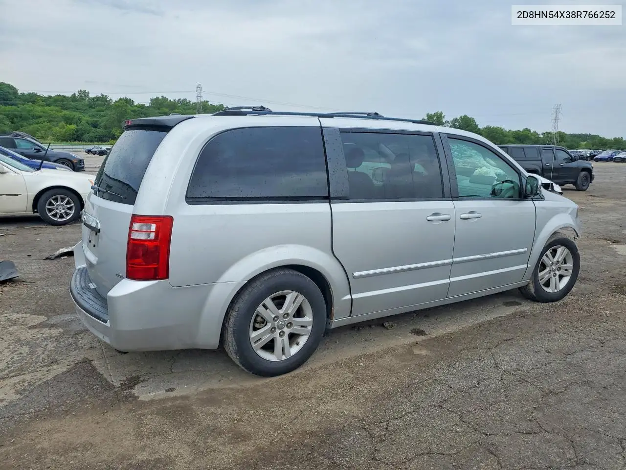 2008 Dodge Grand Caravan Sxt VIN: 2D8HN54X38R766252 Lot: 58447476