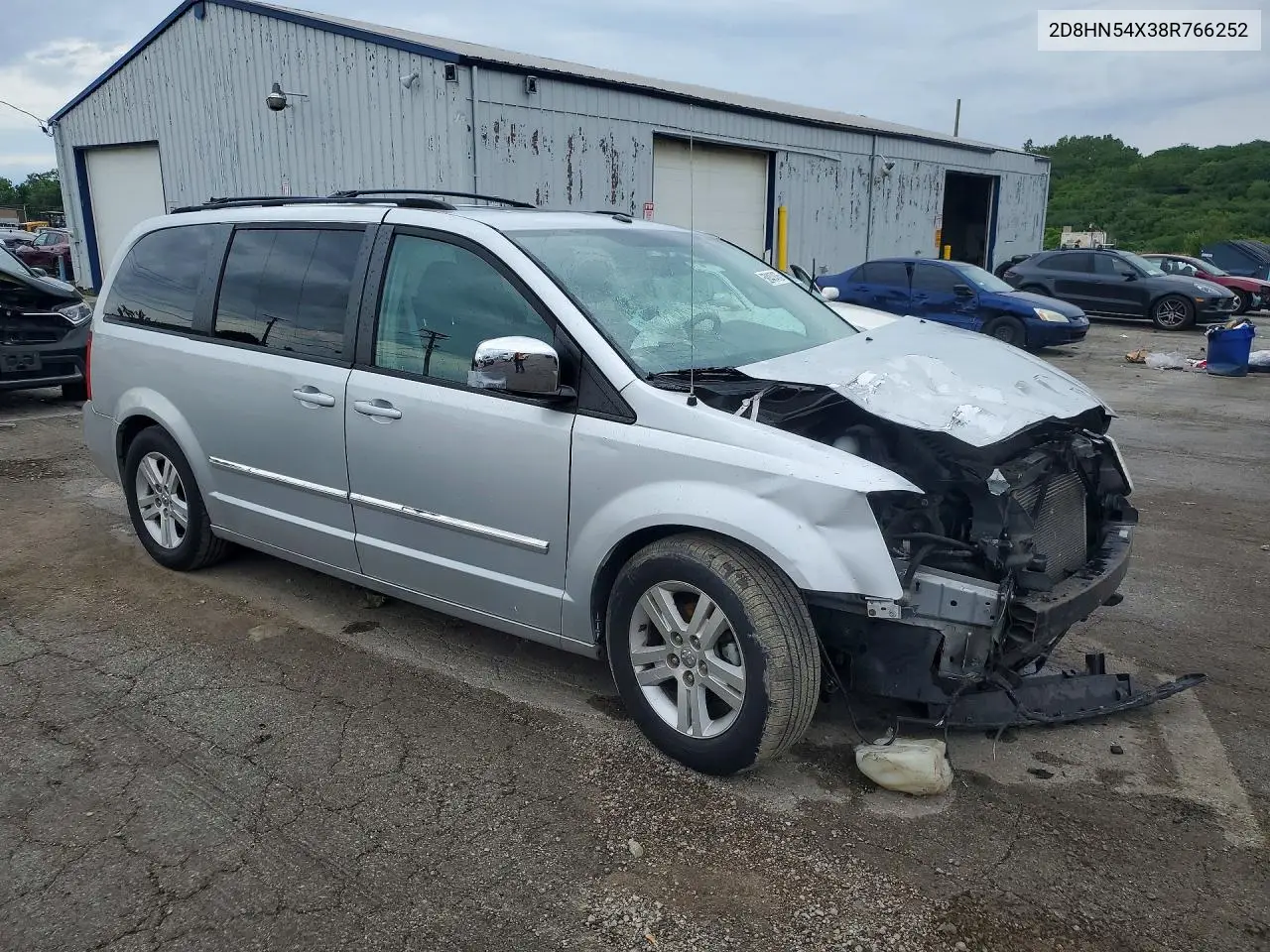 2008 Dodge Grand Caravan Sxt VIN: 2D8HN54X38R766252 Lot: 58447476