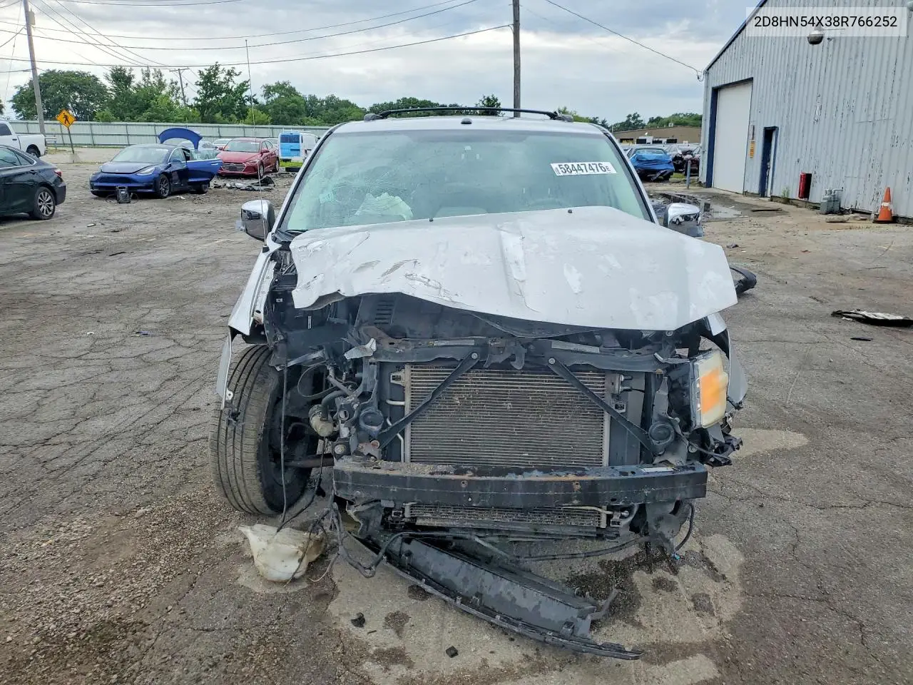 2008 Dodge Grand Caravan Sxt VIN: 2D8HN54X38R766252 Lot: 58447476