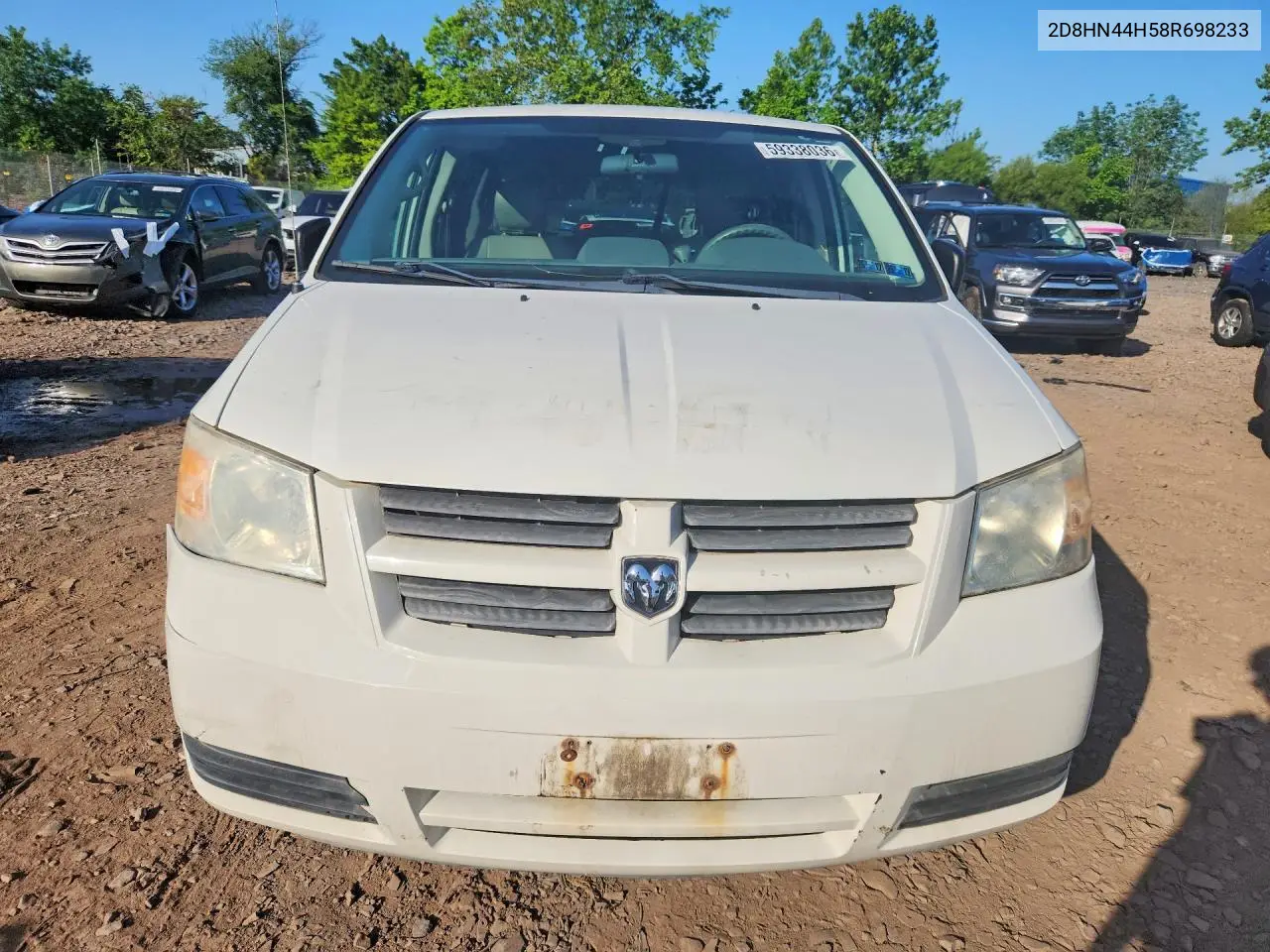 2008 Dodge Grand Caravan Se VIN: 2D8HN44H58R698233 Lot: 59338036