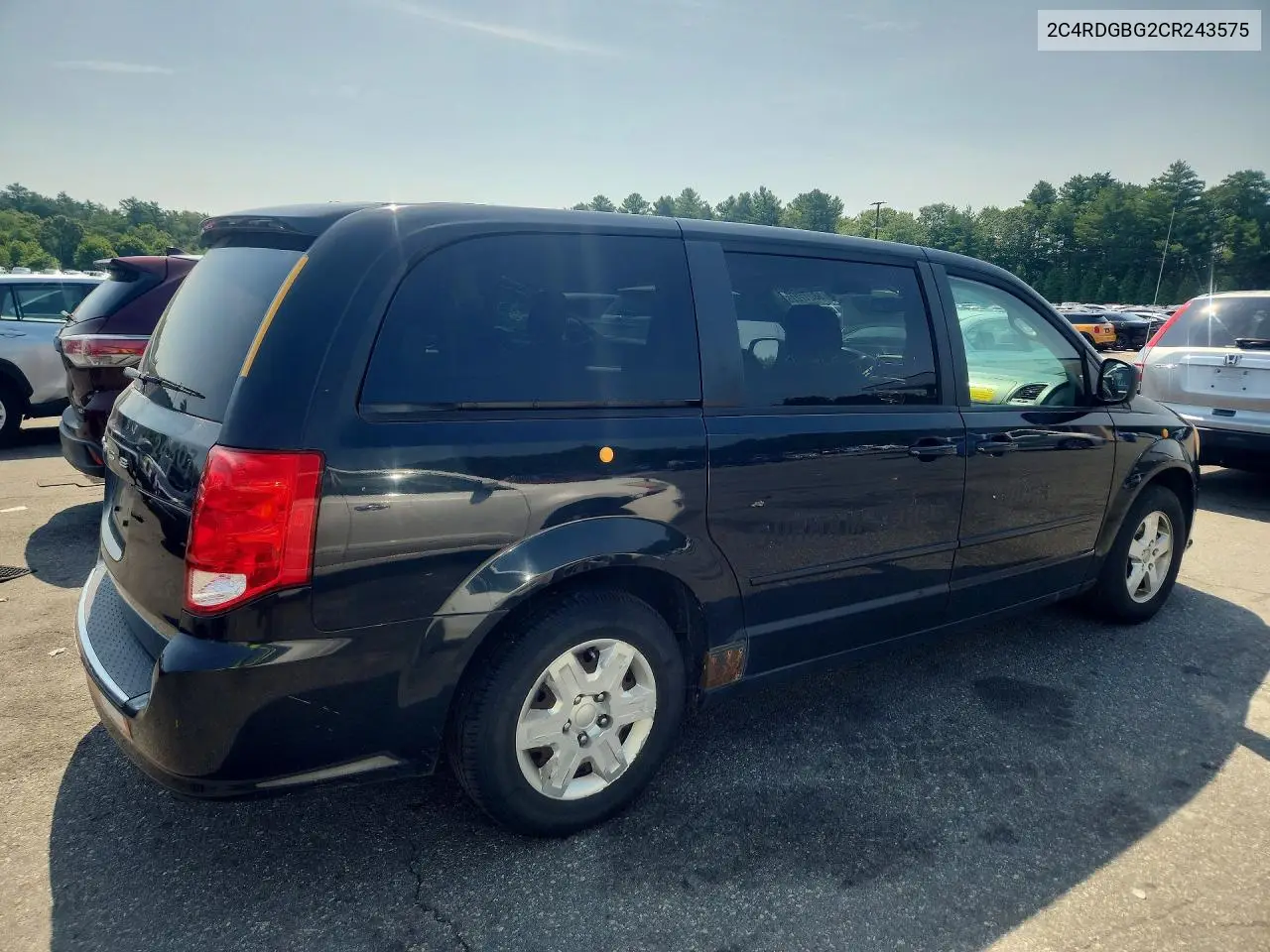 2012 Dodge Grand Caravan Se VIN: 2C4RDGBG2CR243575 Lot: 58217226