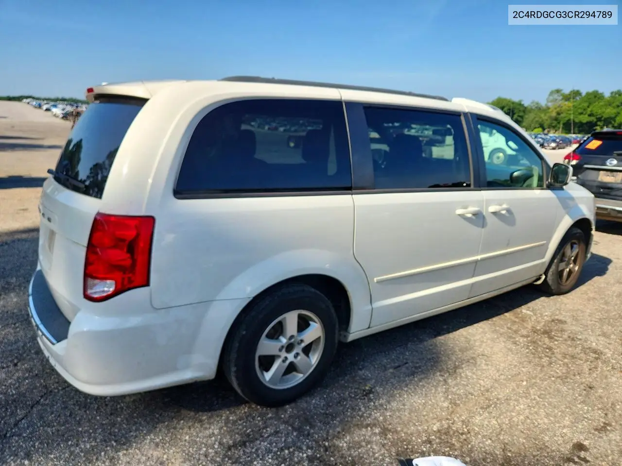 2012 Dodge Grand Caravan Sxt VIN: 2C4RDGCG3CR294789 Lot: 58577166