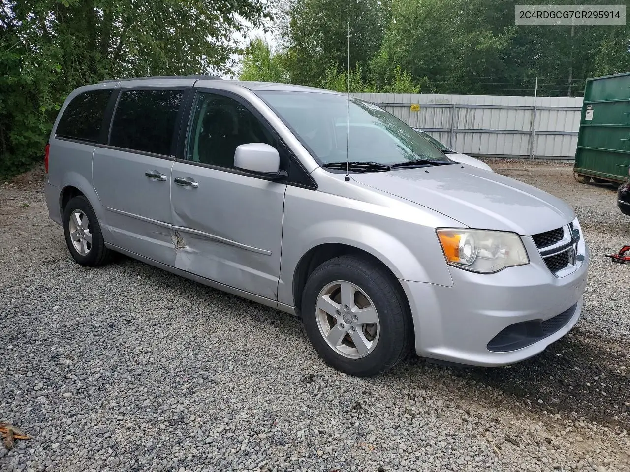 2012 Dodge Grand Caravan Sxt VIN: 2C4RDGCG7CR295914 Lot: 60579496