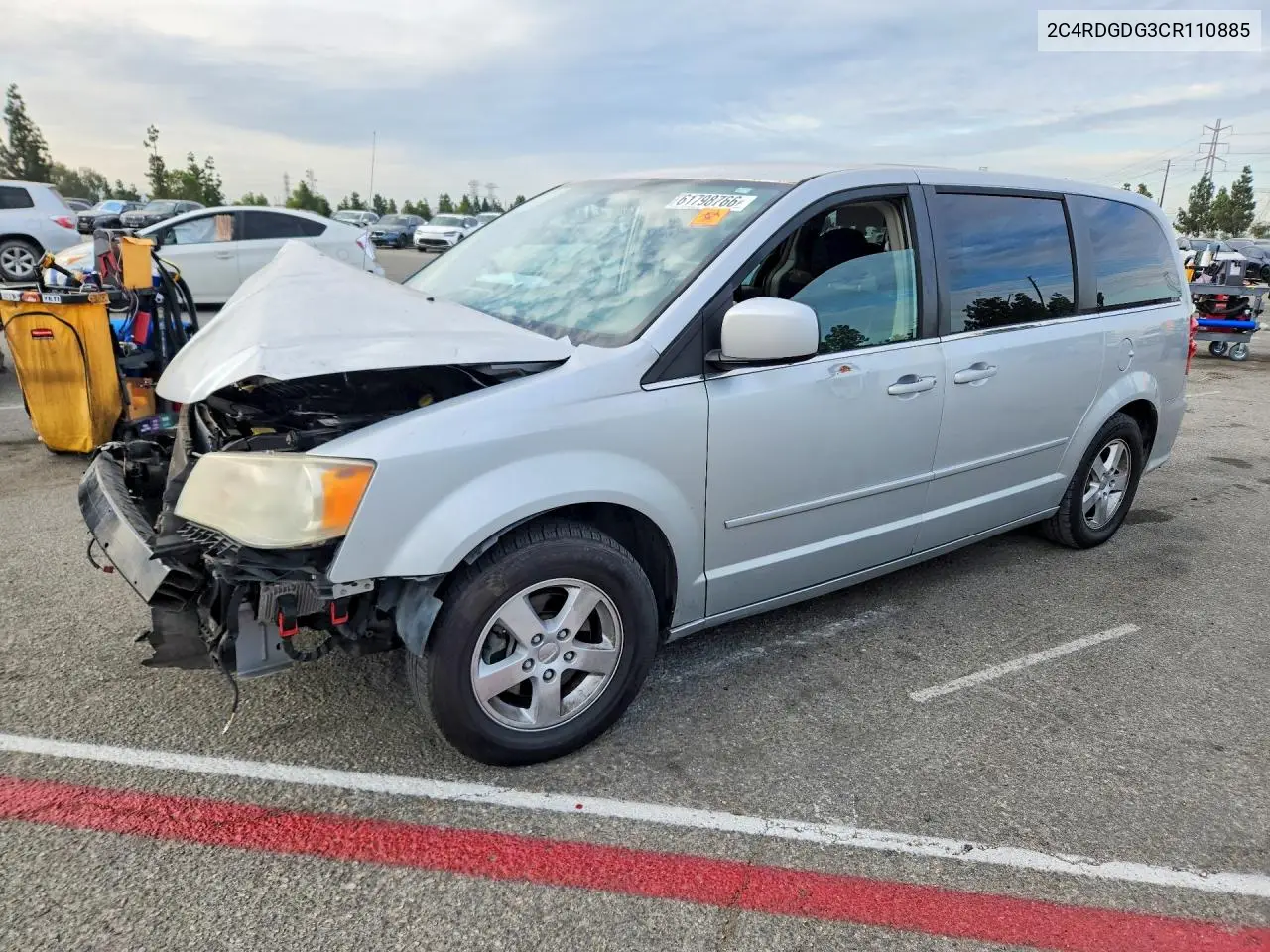 2012 Dodge Grand Caravan Crew VIN: 2C4RDGDG3CR110885 Lot: 61798766