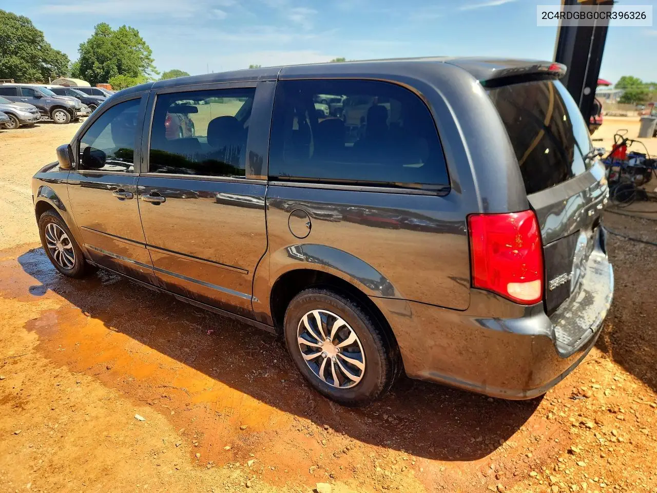 2012 Dodge Grand Caravan Se VIN: 2C4RDGBG0CR396326 Lot: 61947686