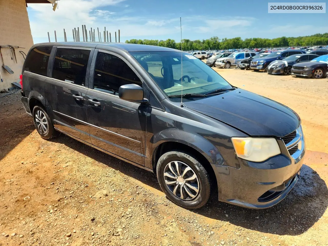 2012 Dodge Grand Caravan Se VIN: 2C4RDGBG0CR396326 Lot: 61947686