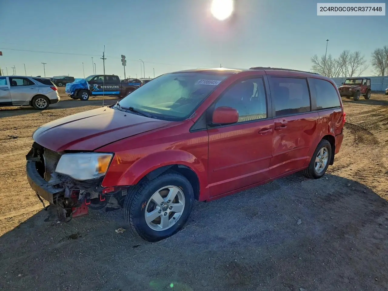 2C4RDGCG9CR377448 2012 Dodge Grand Caravan Sxt