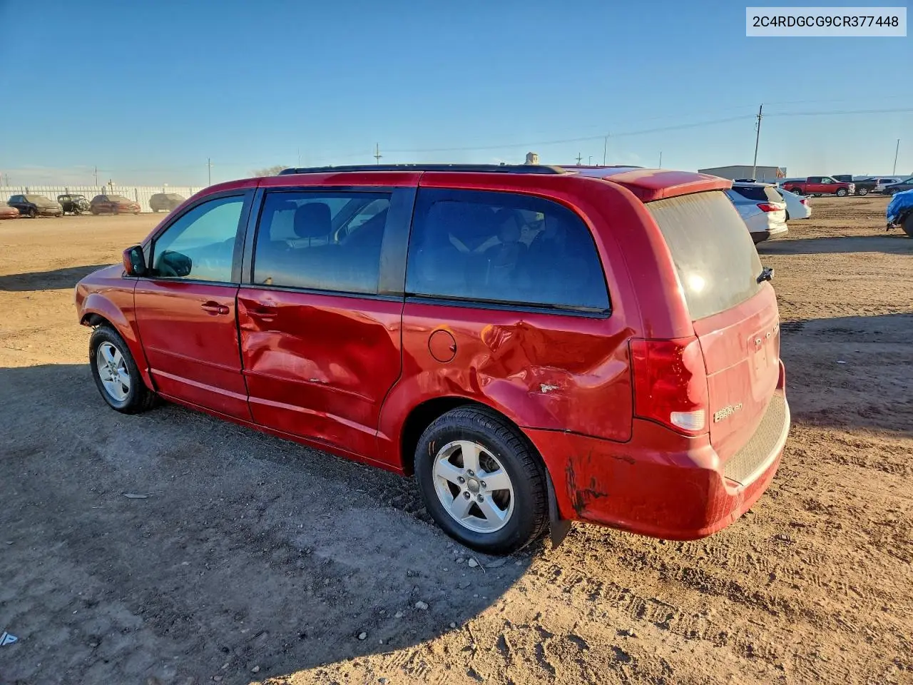 2C4RDGCG9CR377448 2012 Dodge Grand Caravan Sxt