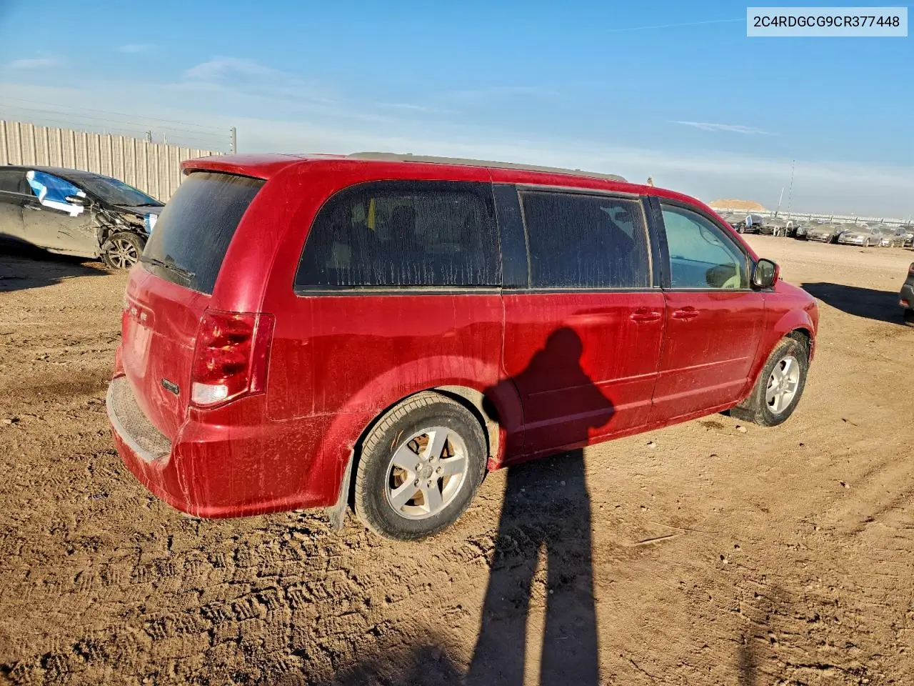 2C4RDGCG9CR377448 2012 Dodge Grand Caravan Sxt
