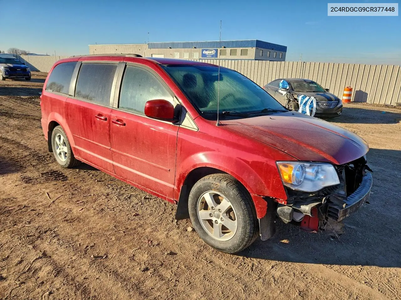 2C4RDGCG9CR377448 2012 Dodge Grand Caravan Sxt