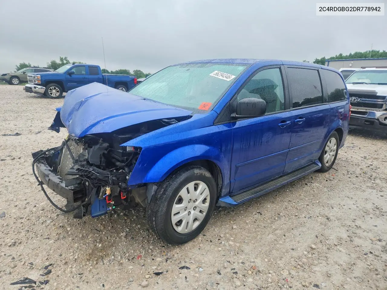 2013 Dodge Grand Caravan Se VIN: 2C4RDGBG2DR778942 Lot: 56294346