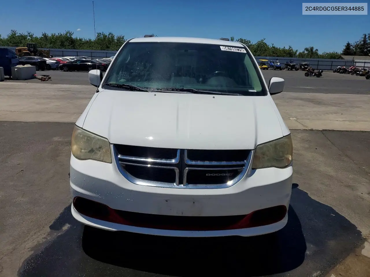 2014 Dodge Grand Caravan Sxt VIN: 2C4RDGCG5ER344885 Lot: 56709276