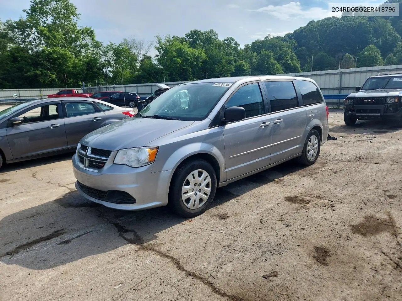 2014 Dodge Grand Caravan Se VIN: 2C4RDGBG2ER418796 Lot: 60778176