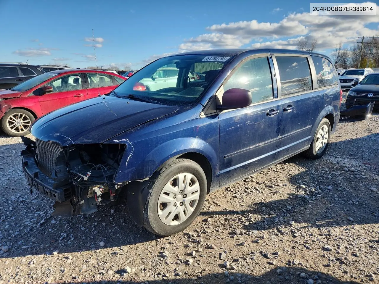 2C4RDGBG7ER389814 2014 Dodge Grand Caravan Se