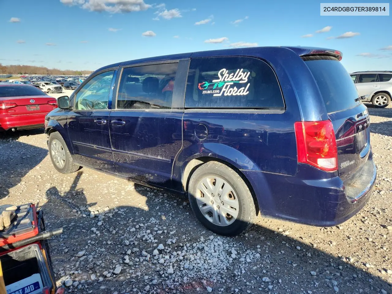 2C4RDGBG7ER389814 2014 Dodge Grand Caravan Se