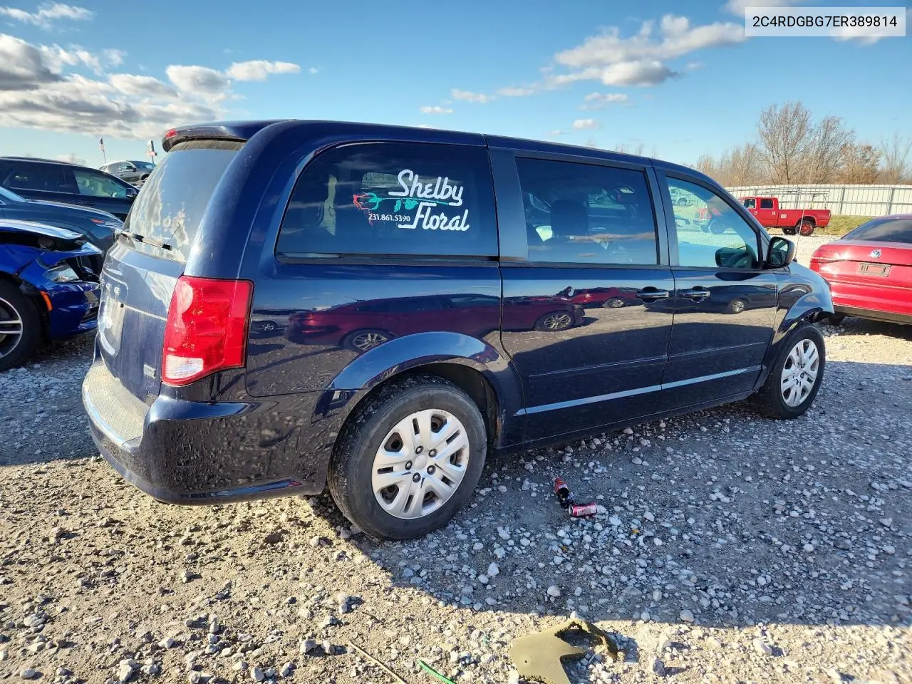 2C4RDGBG7ER389814 2014 Dodge Grand Caravan Se
