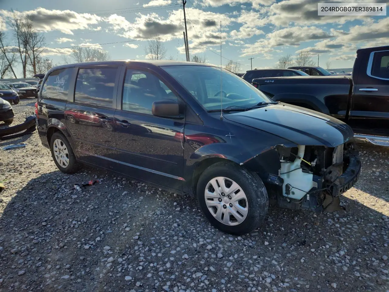 2C4RDGBG7ER389814 2014 Dodge Grand Caravan Se