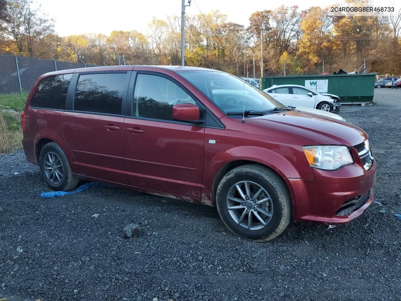 2C4RDGBG8ER468733 2014 Dodge Grand Caravan Se
