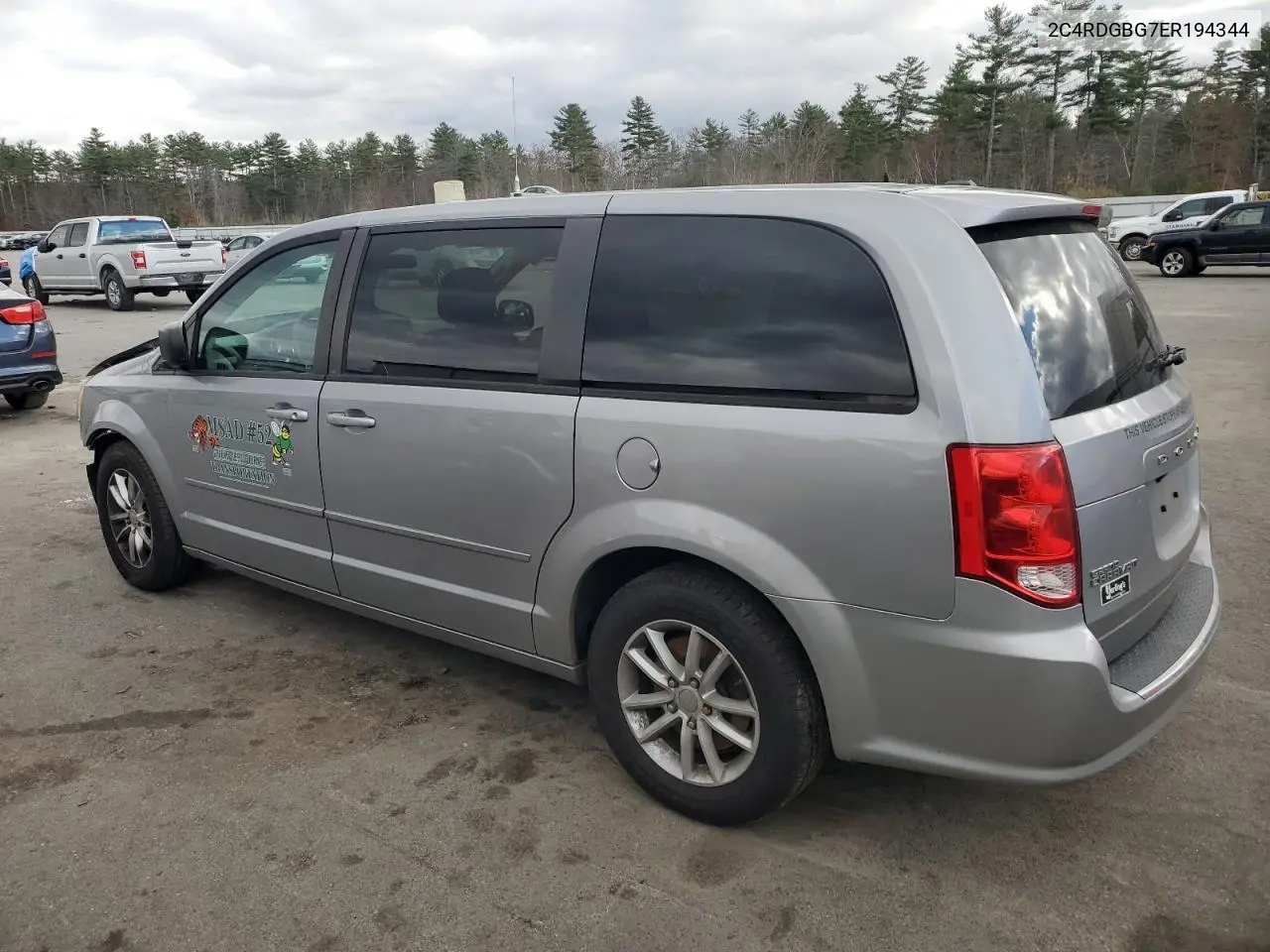 2C4RDGBG7ER194344 2014 Dodge Grand Caravan Se