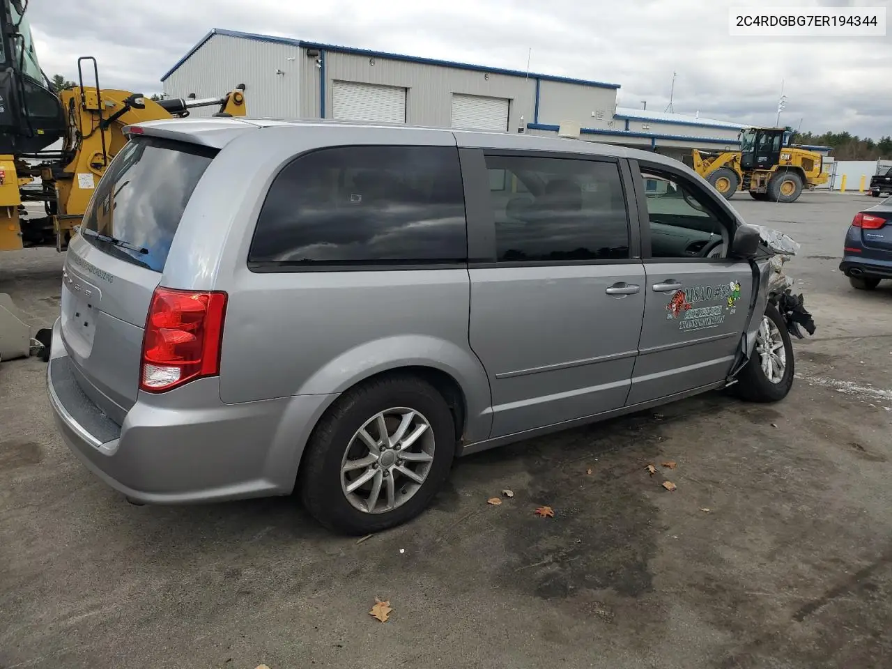 2C4RDGBG7ER194344 2014 Dodge Grand Caravan Se