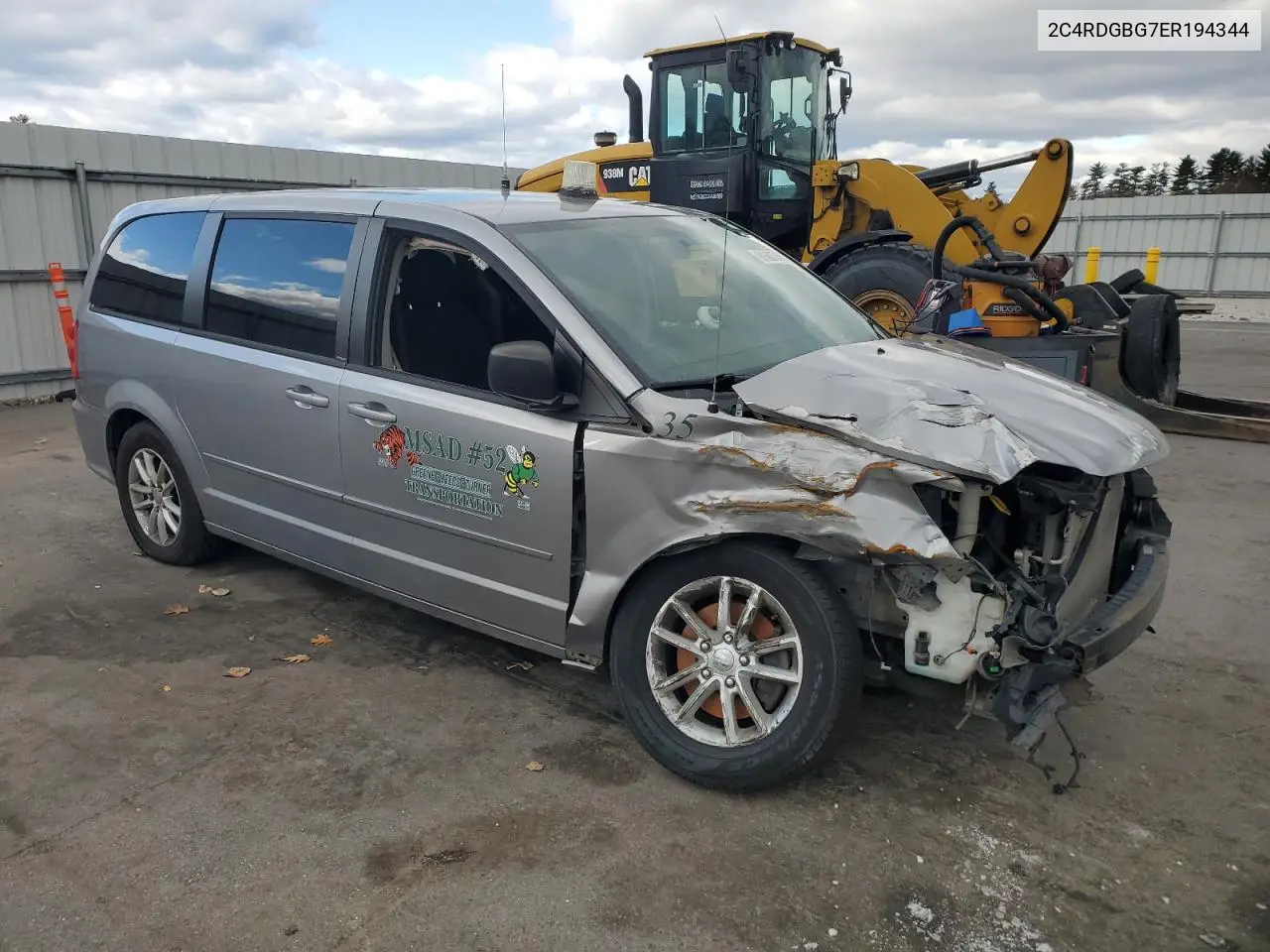 2C4RDGBG7ER194344 2014 Dodge Grand Caravan Se
