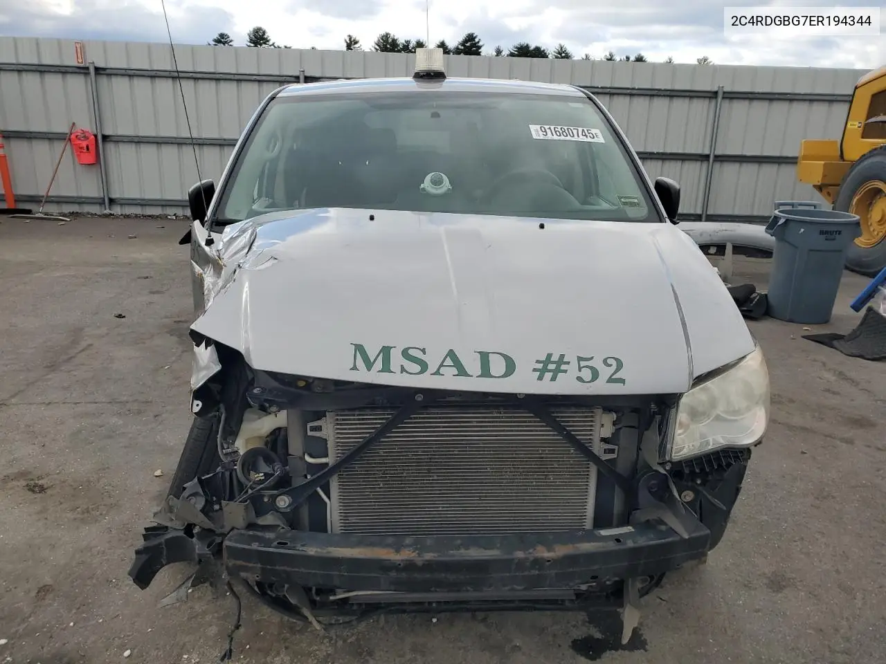 2C4RDGBG7ER194344 2014 Dodge Grand Caravan Se