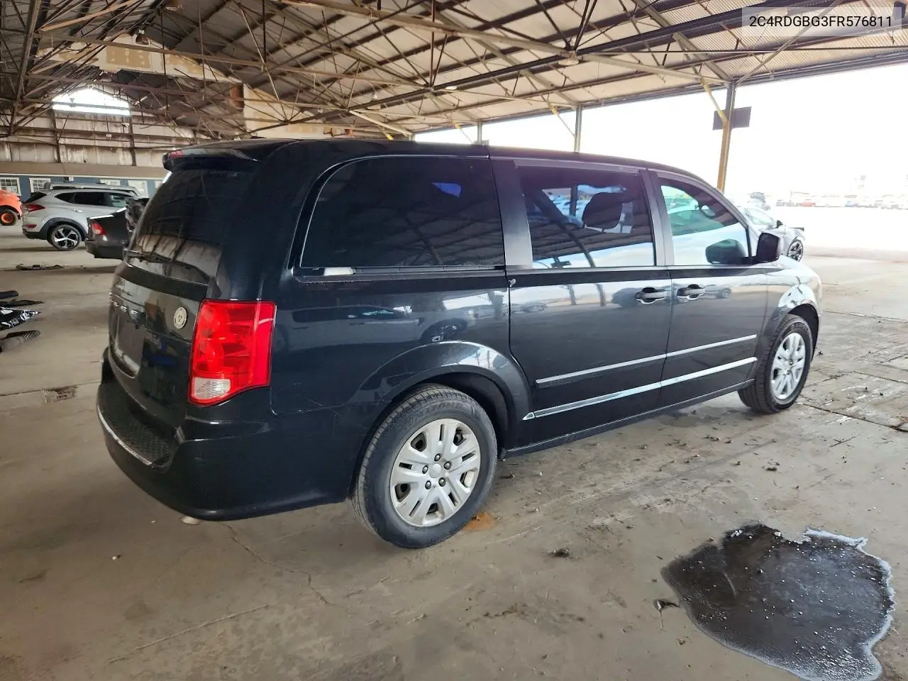 2015 Dodge Grand Caravan Se VIN: 2C4RDGBG3FR576811 Lot: 62154276