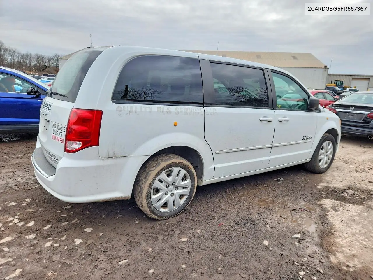 2C4RDGBG5FR667367 2015 Dodge Grand Caravan Se