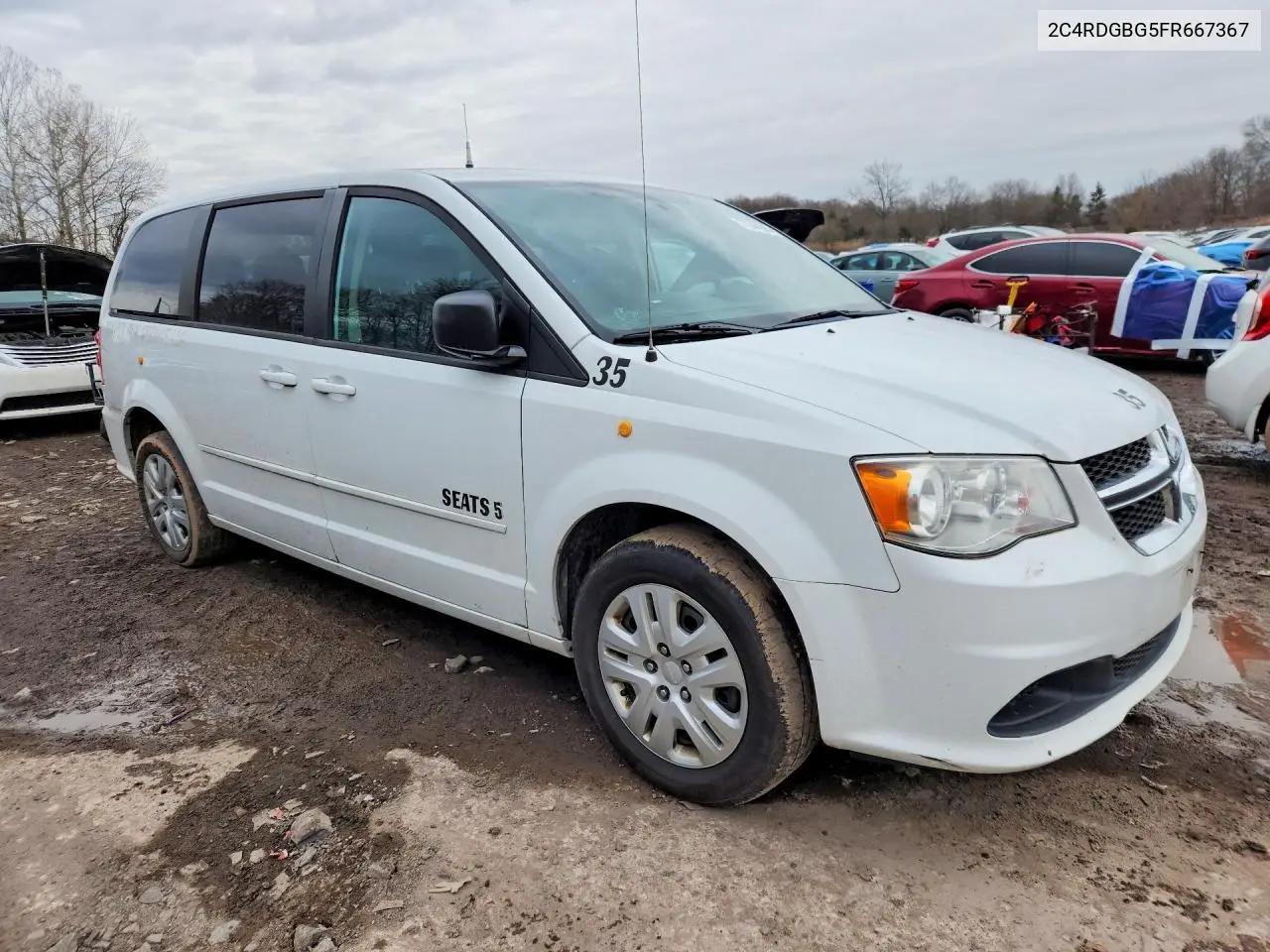 2C4RDGBG5FR667367 2015 Dodge Grand Caravan Se