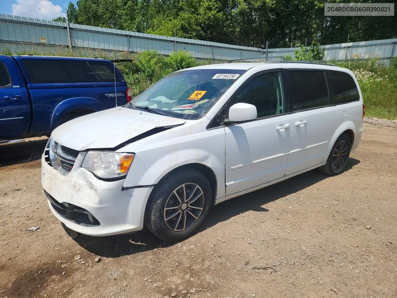 2016 Dodge Grand Caravan Se VIN: 2C4RDGBG6GR390021 Lot: 60196336