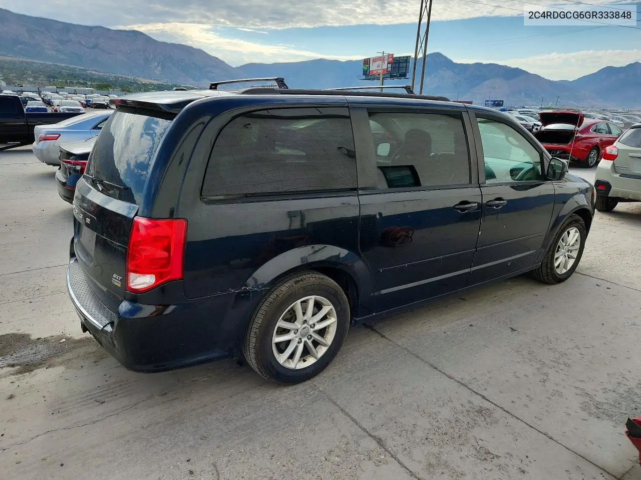 2016 Dodge Grand Caravan Sxt VIN: 2C4RDGCG6GR333848 Lot: 61337686