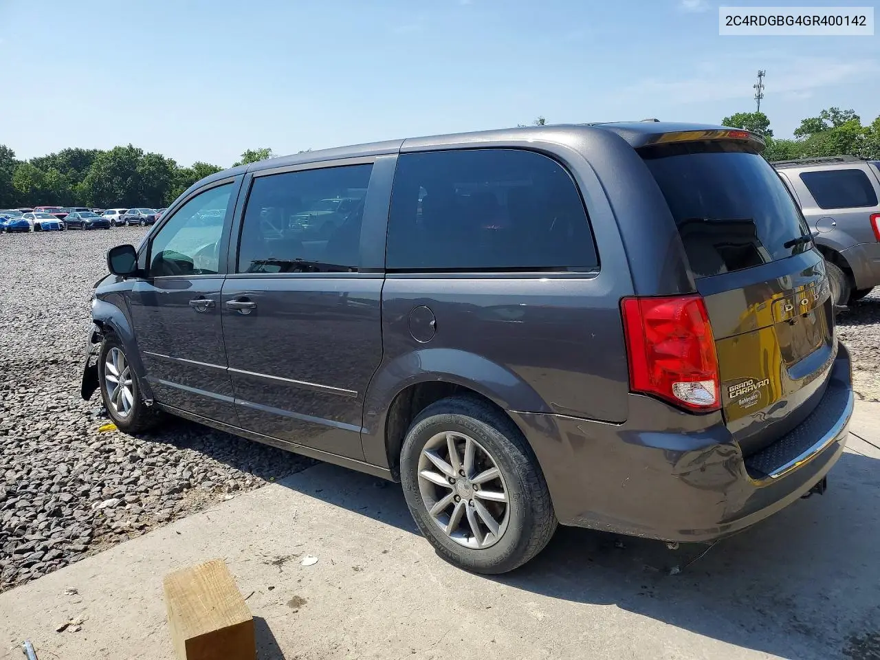 2016 Dodge Grand Caravan Se VIN: 2C4RDGBG4GR400142 Lot: 61511376