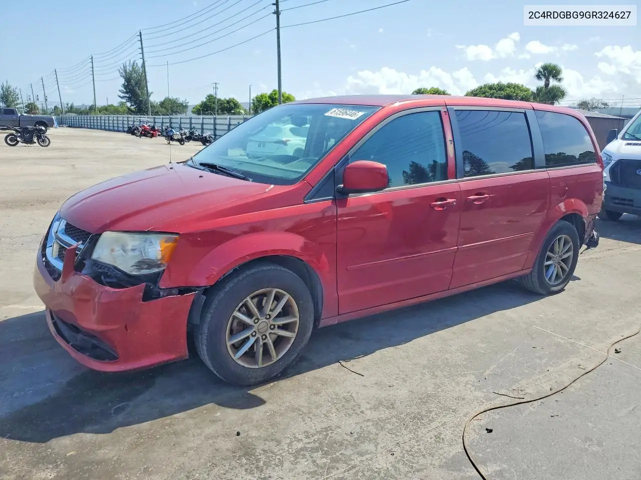 2016 Dodge Grand Caravan Se VIN: 2C4RDGBG9GR324627 Lot: 61596446