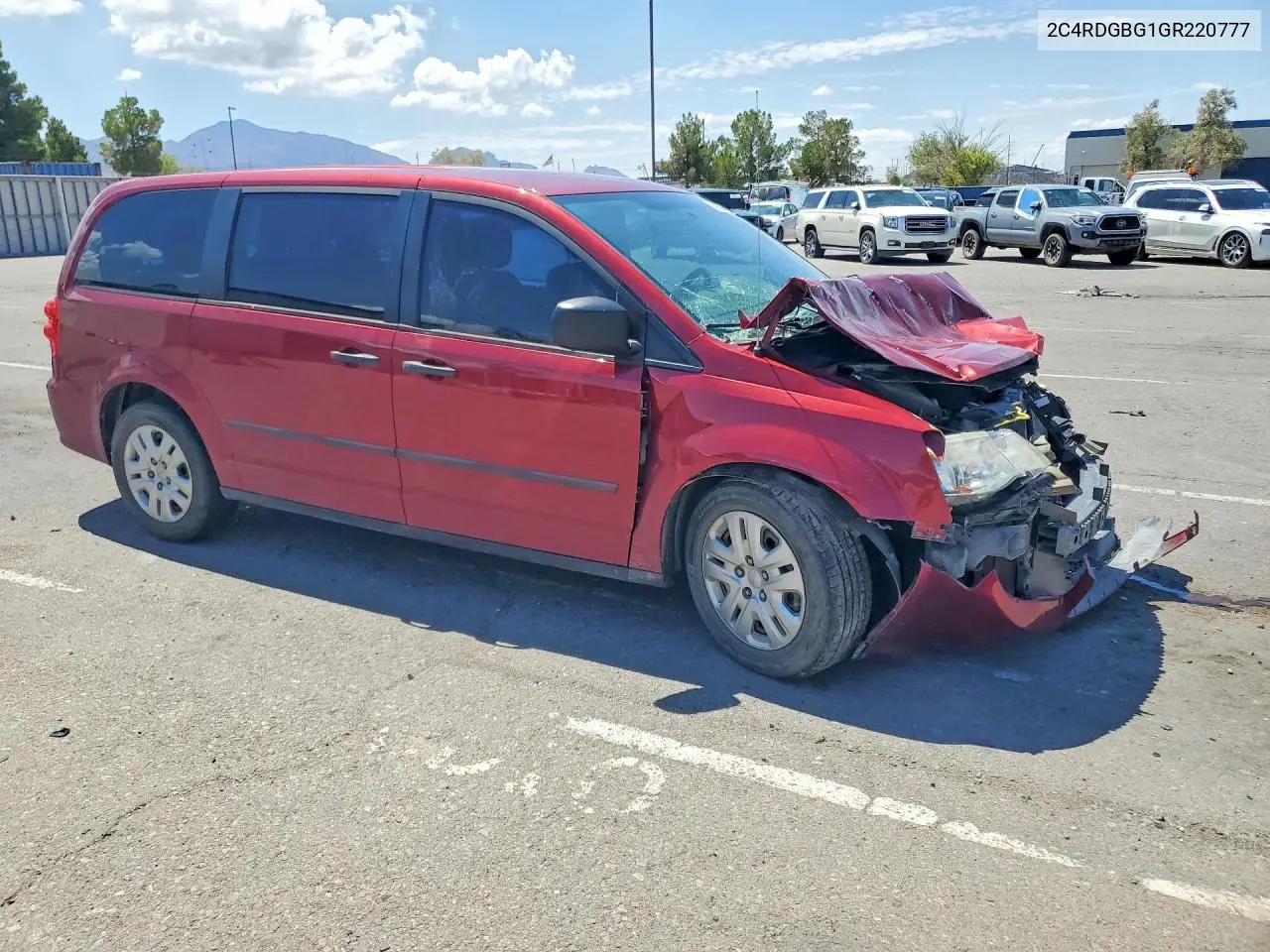 2016 Dodge Grand Caravan Se VIN: 2C4RDGBG1GR220777 Lot: 61598566