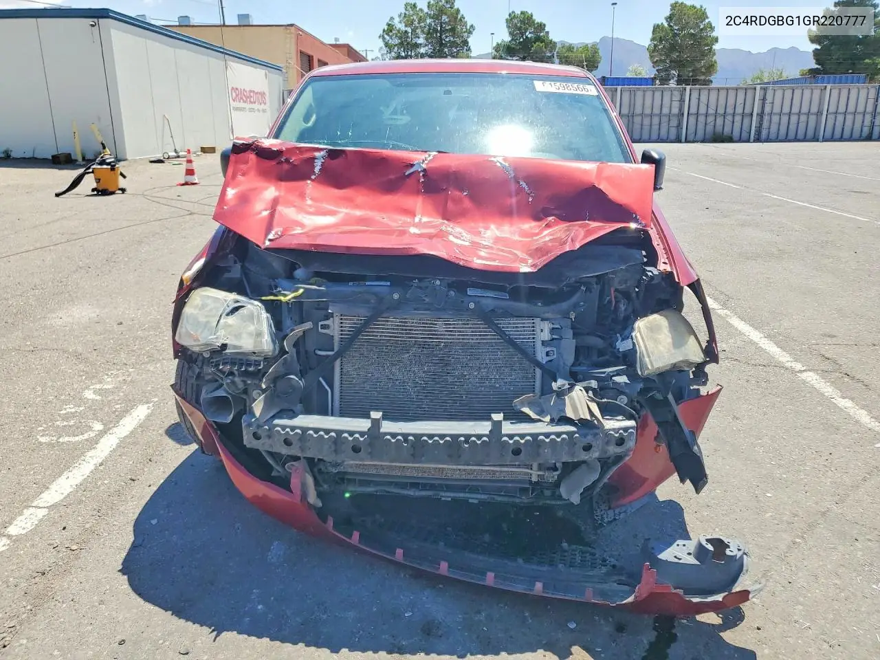 2016 Dodge Grand Caravan Se VIN: 2C4RDGBG1GR220777 Lot: 61598566