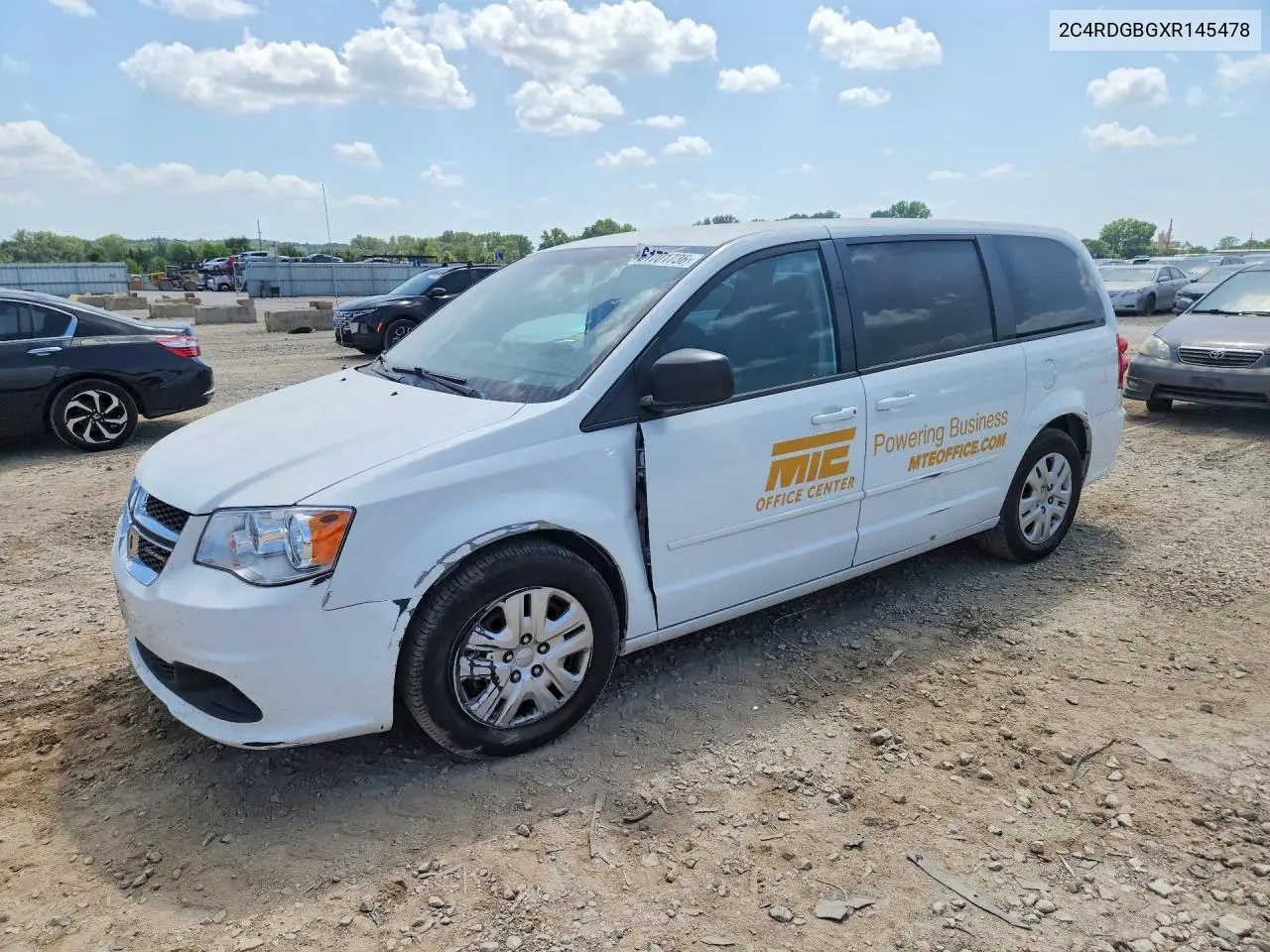 2016 Dodge Caravan Se VIN: 2C4RDGBGXR145478 Lot: 61701736