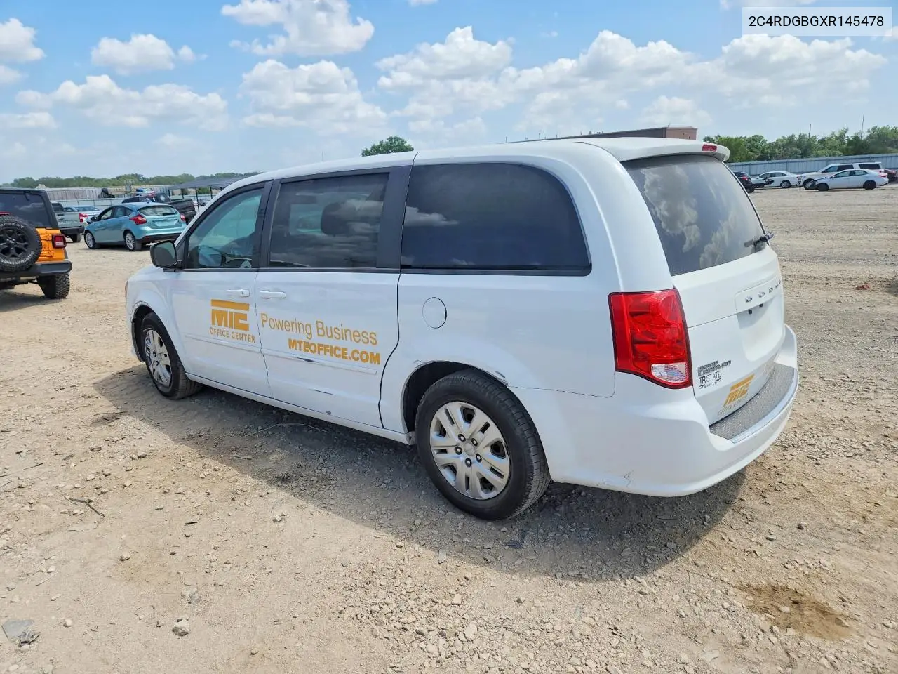 2016 Dodge Caravan Se VIN: 2C4RDGBGXR145478 Lot: 61701736