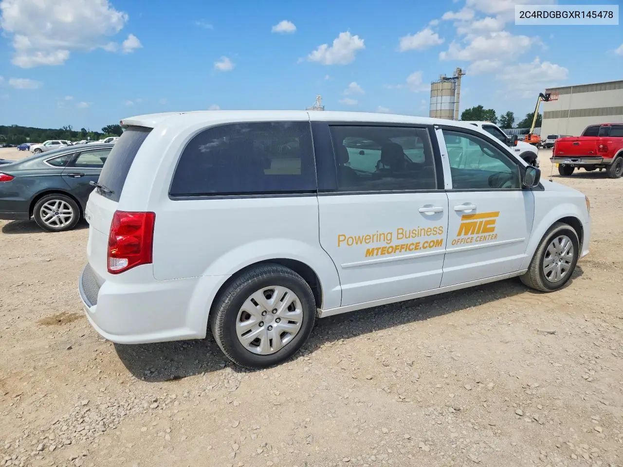 2016 Dodge Caravan Se VIN: 2C4RDGBGXR145478 Lot: 61701736