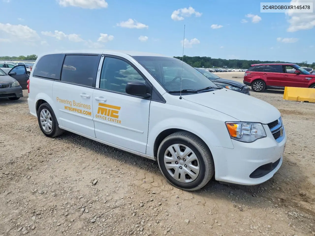 2016 Dodge Caravan Se VIN: 2C4RDGBGXR145478 Lot: 61701736