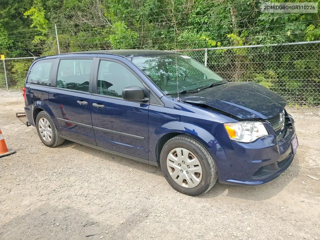 2016 Dodge Grand Caravan Se VIN: 2C4RDGBG6GR110226 Lot: 61857046
