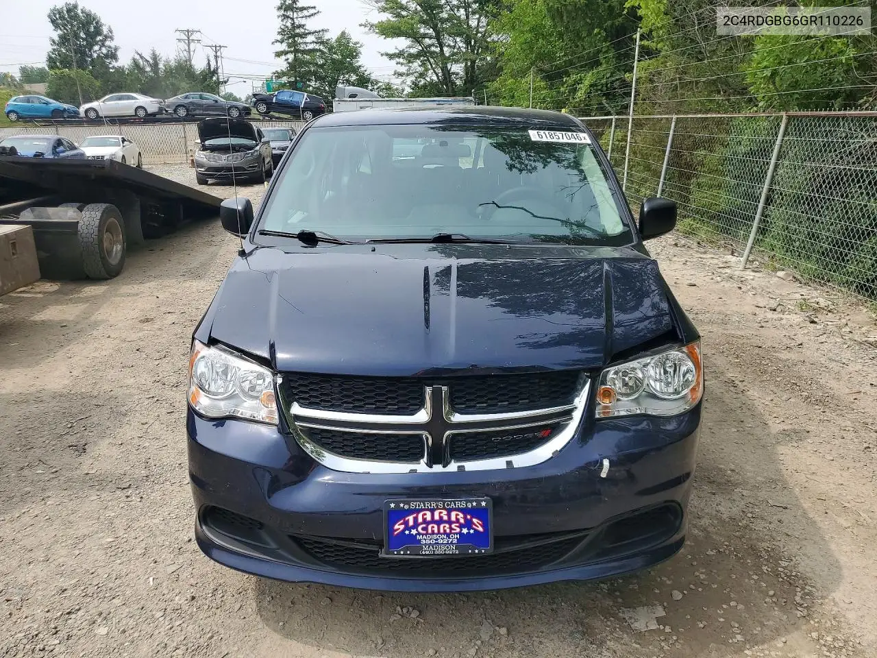 2016 Dodge Grand Caravan Se VIN: 2C4RDGBG6GR110226 Lot: 61857046