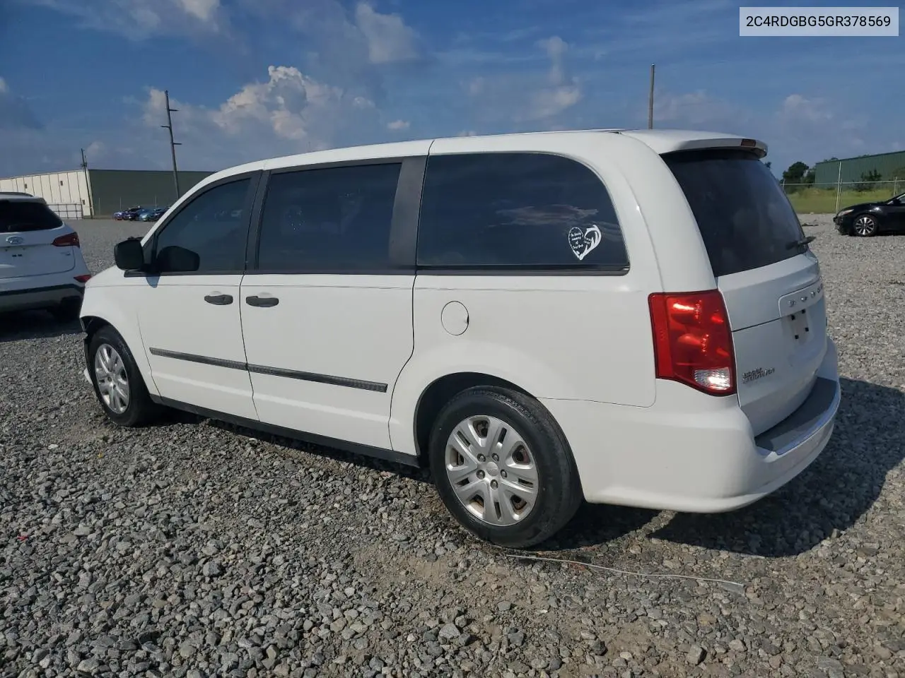 2C4RDGBG5GR378569 2016 Dodge Grand Caravan Se