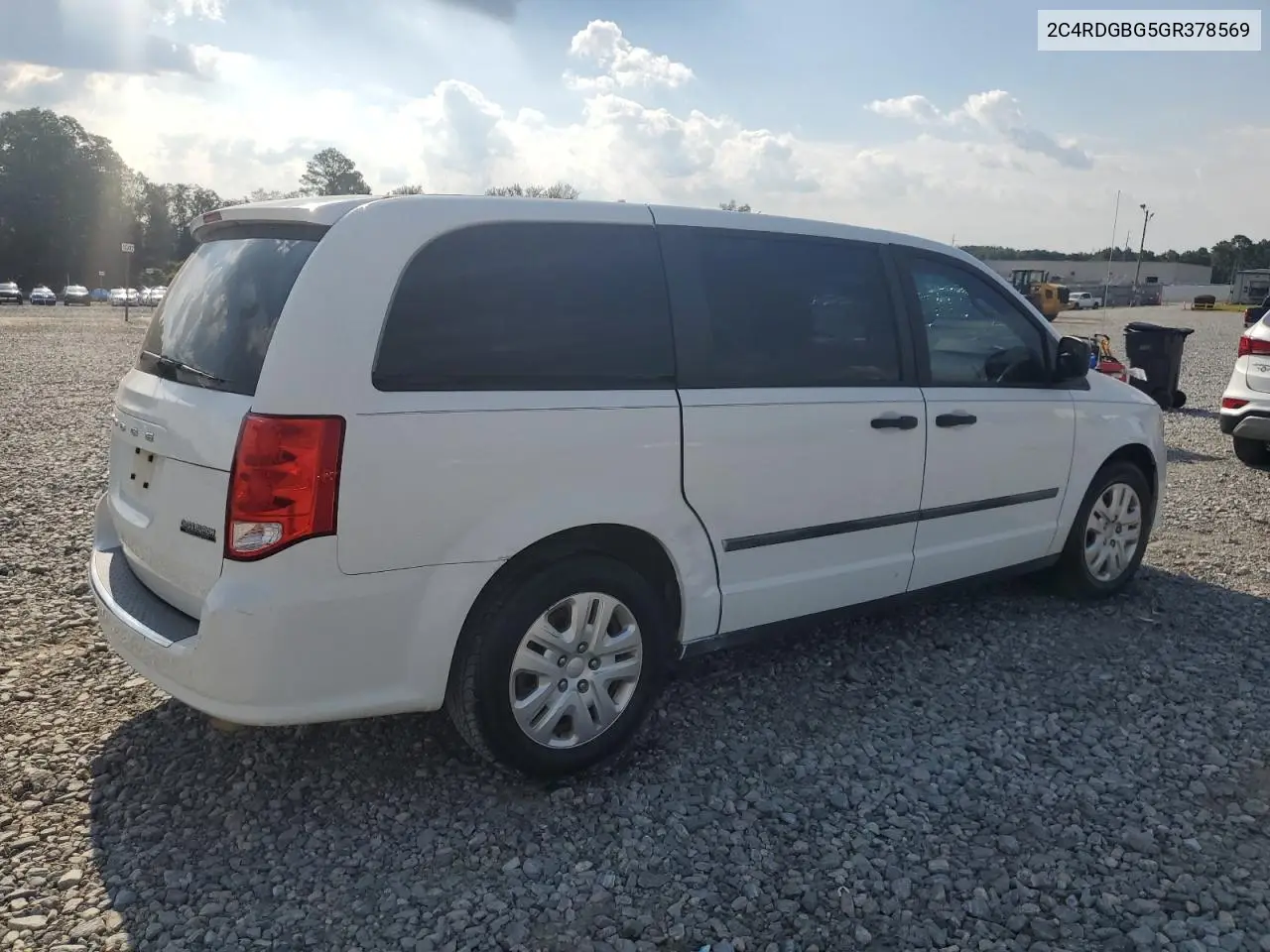 2C4RDGBG5GR378569 2016 Dodge Grand Caravan Se
