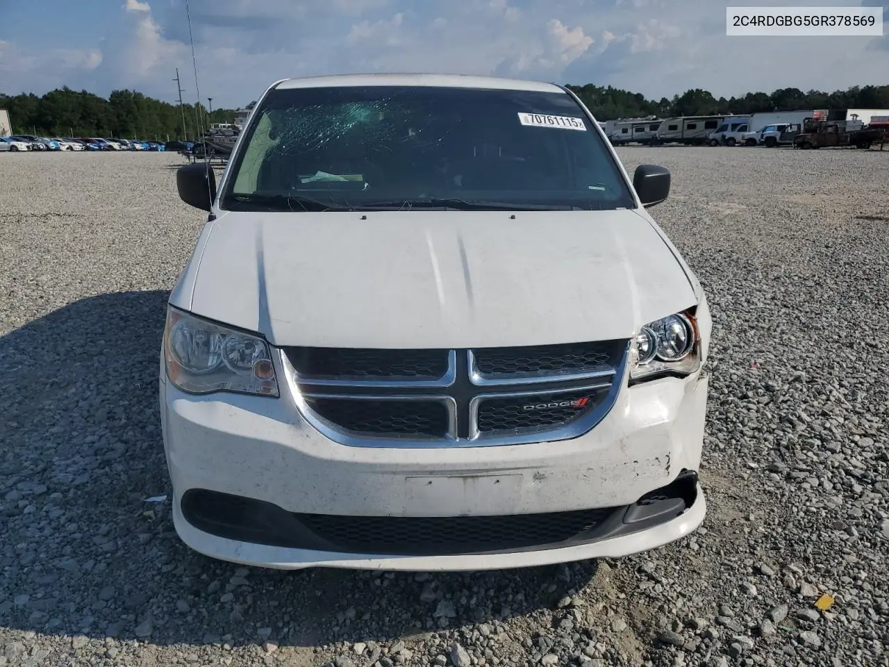 2C4RDGBG5GR378569 2016 Dodge Grand Caravan Se