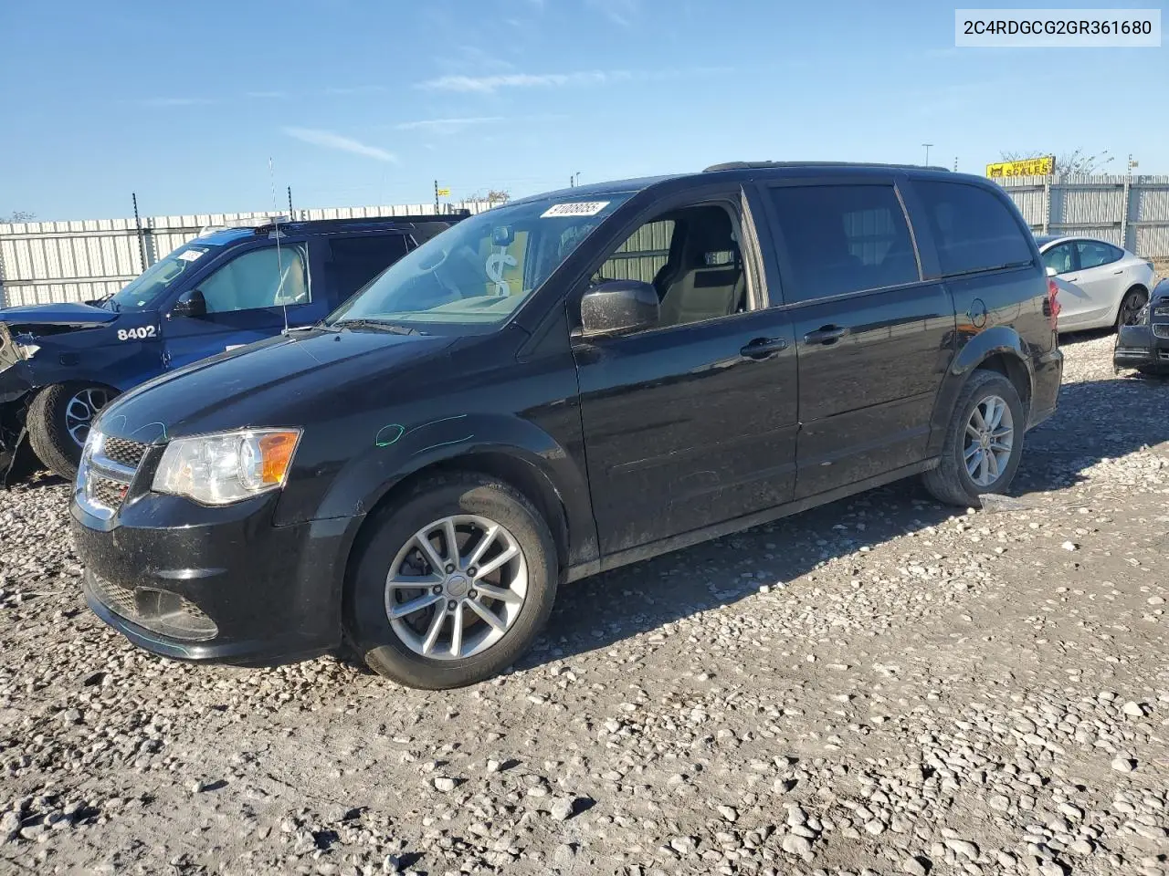 2C4RDGCG2GR361680 2016 Dodge Grand Caravan Sxt