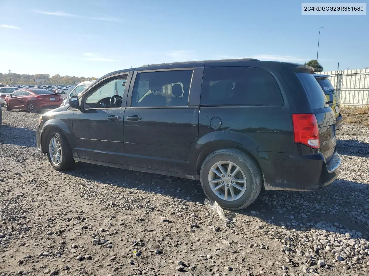 2C4RDGCG2GR361680 2016 Dodge Grand Caravan Sxt
